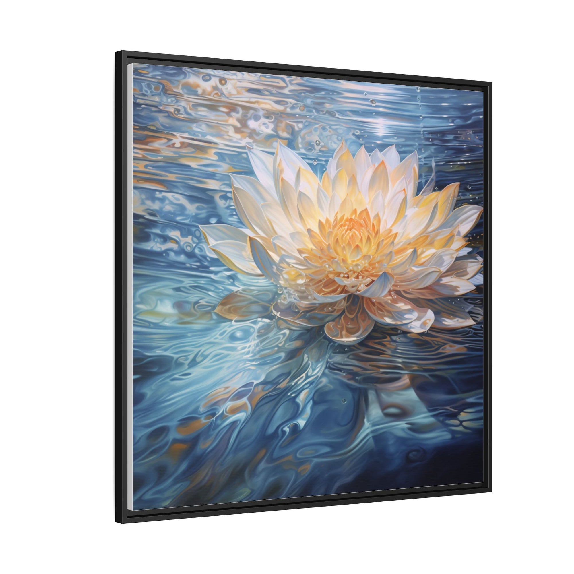 Lotus Garden- Limited Edition Framed Canvas Print
