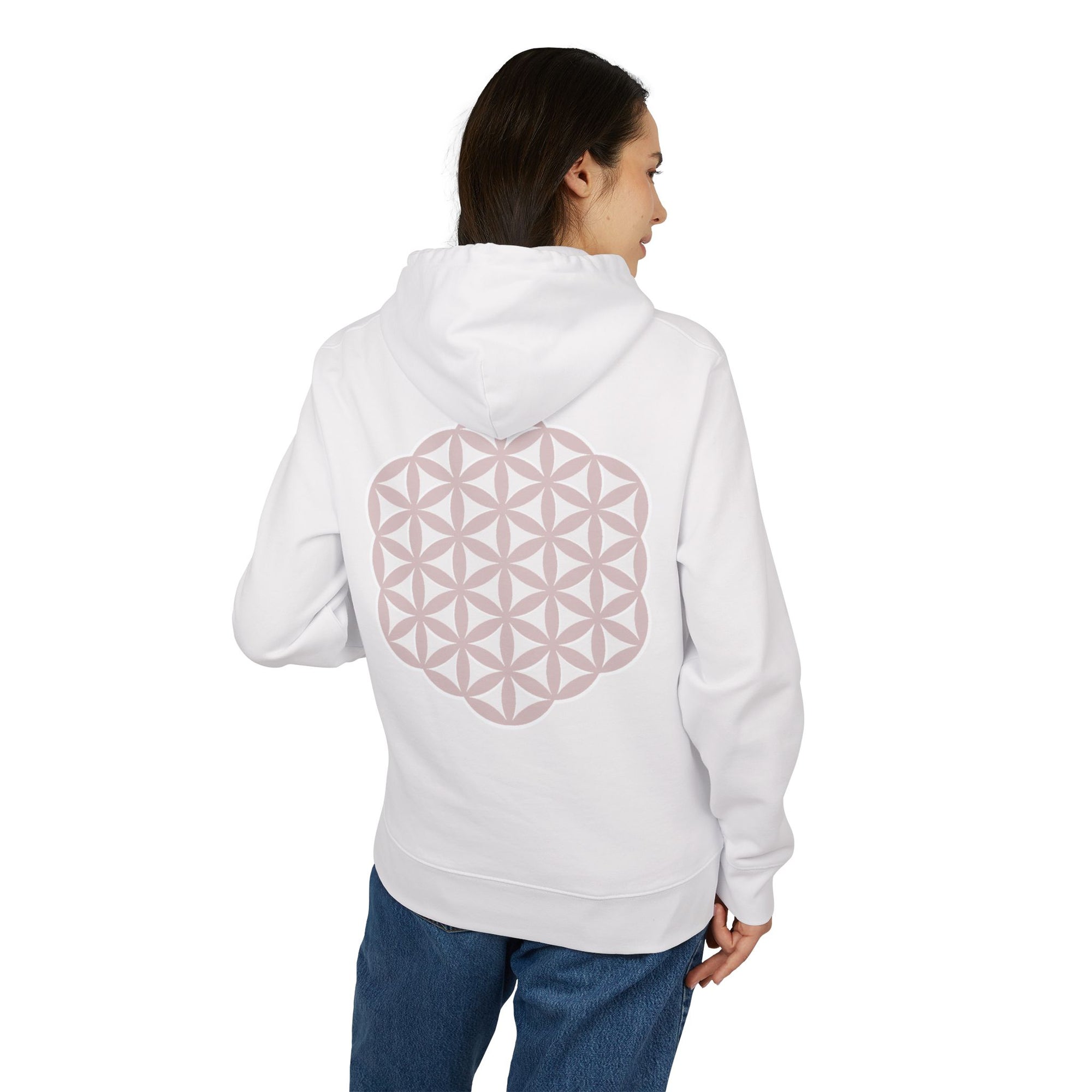 Flower of Life | Sacred Geometry Organic Hoodie- Unisex