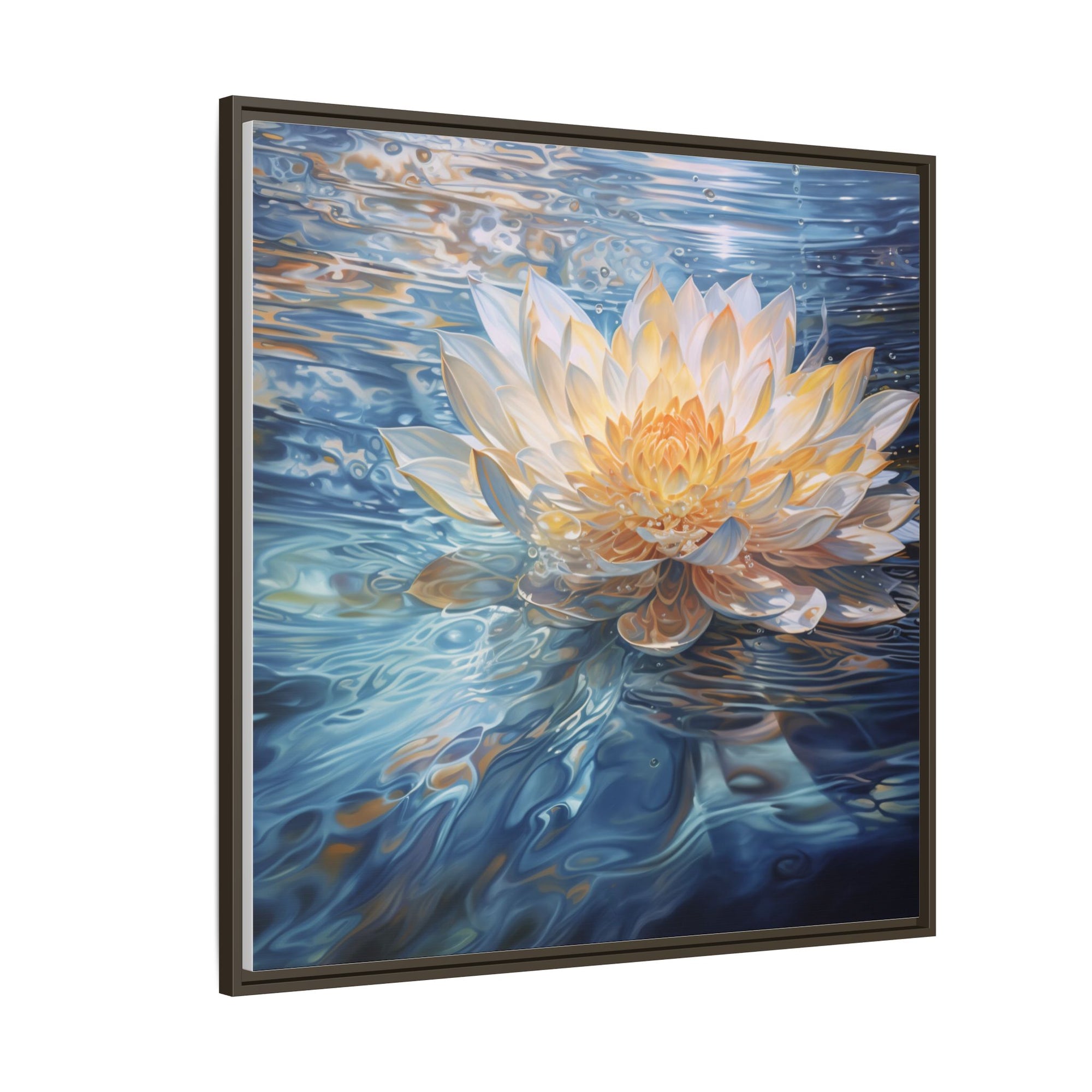 Lotus Garden- Limited Edition Framed Canvas Print
