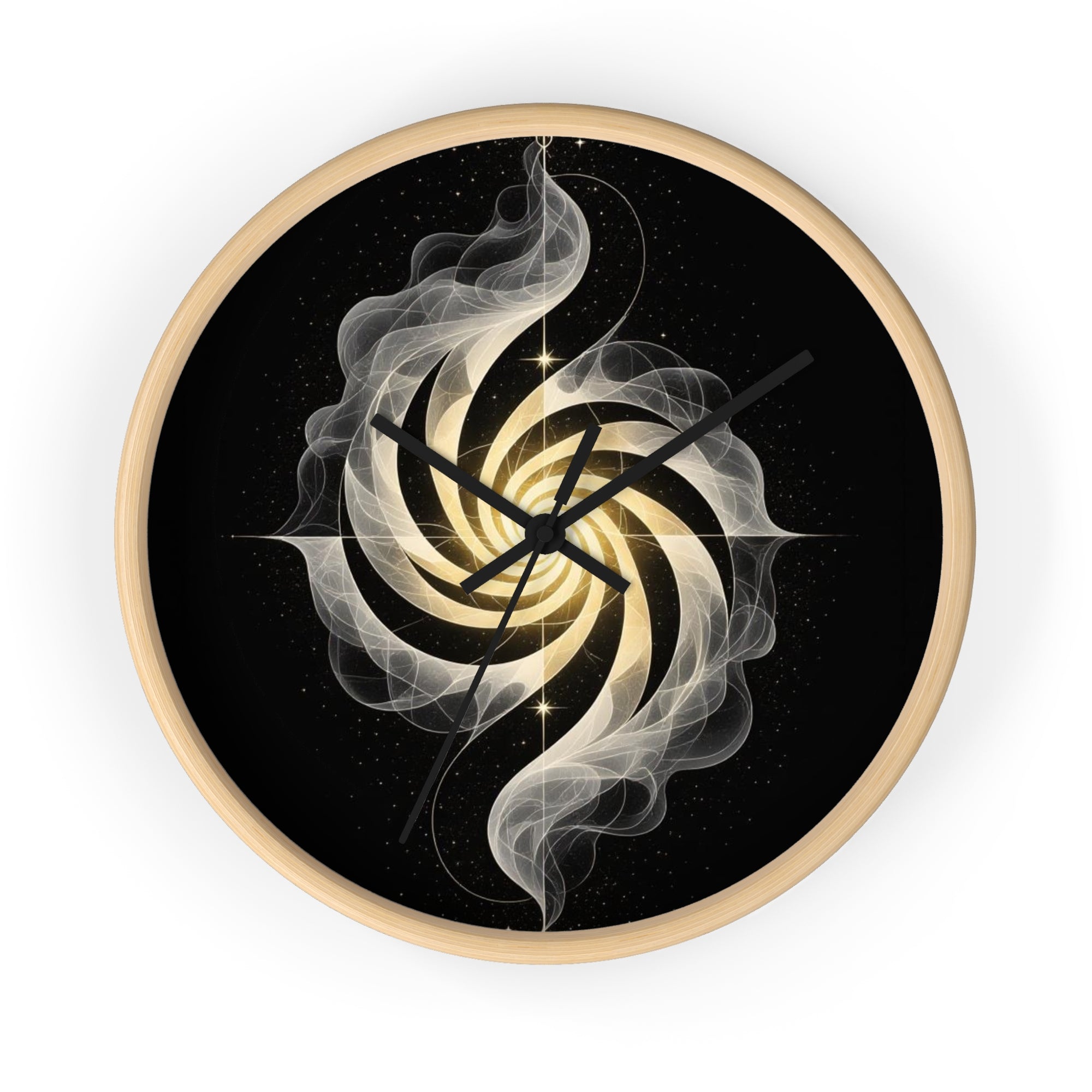 The Sacred Turn  Wall Clock Created by Psyriiis - Modern Home Decor, Timeless Gift, Bohemian Art, Cozy Living Space, Unique Timepiece