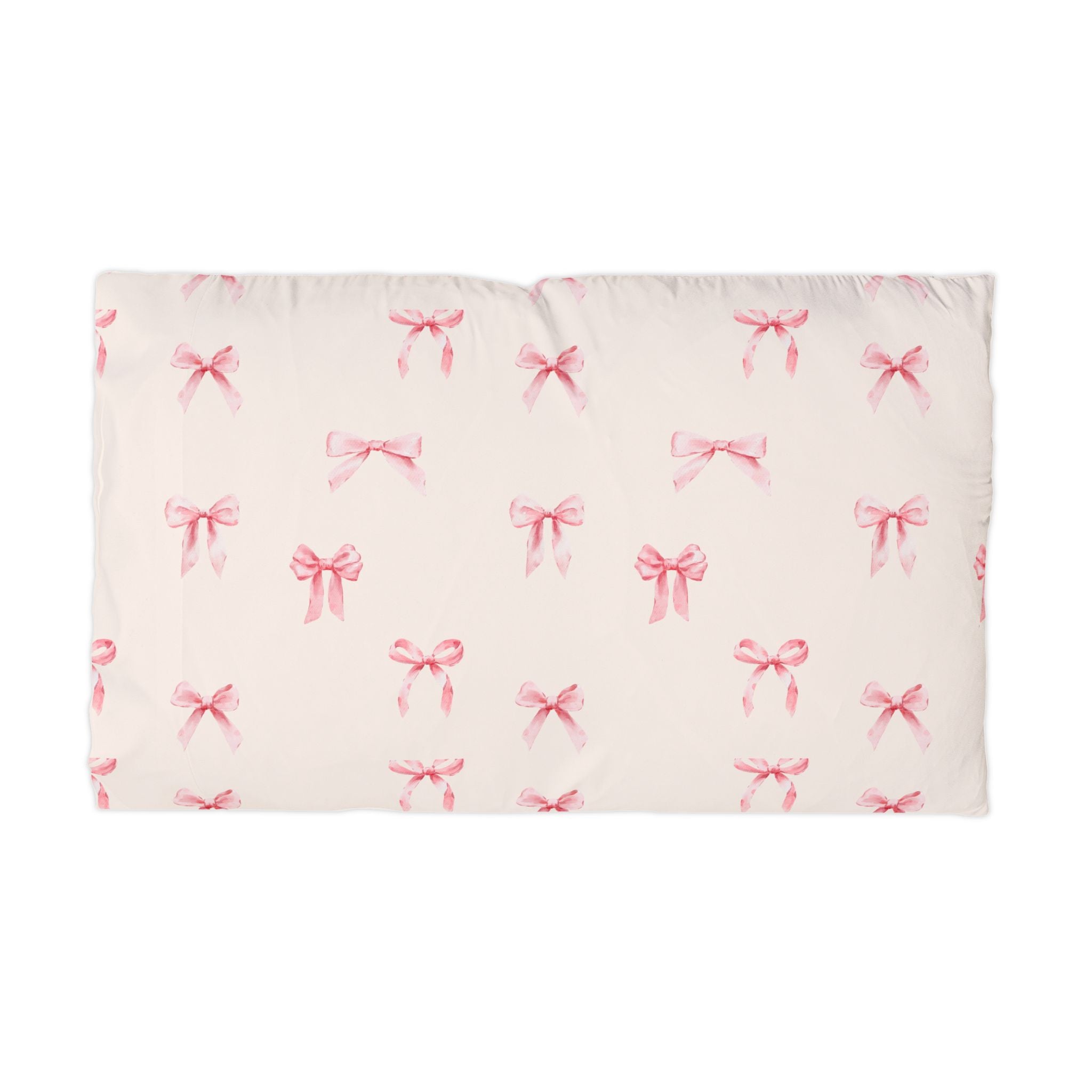 Pink Bow Microfiber Pillowcase – Cute Feminine Bedroom Accent