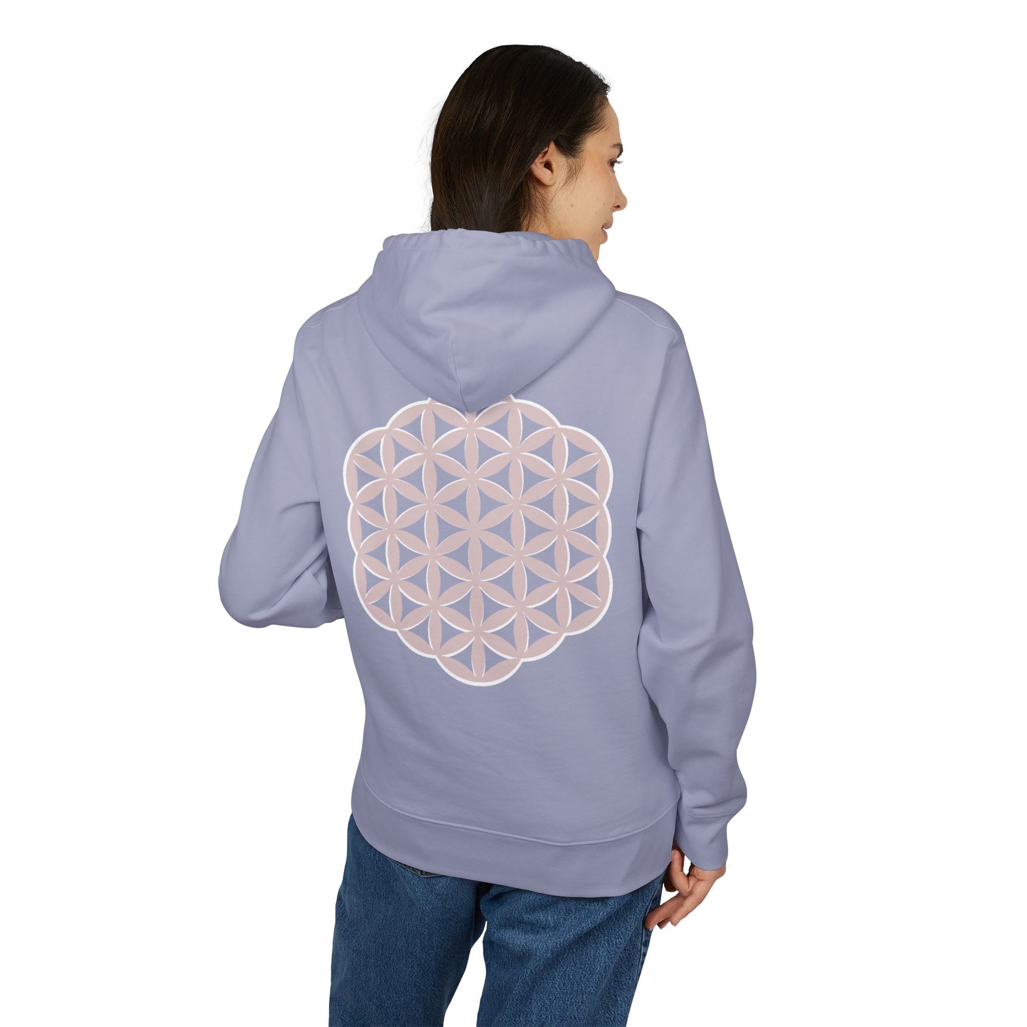 Flower of Life | Sacred Geometry Organic Hoodie- Unisex