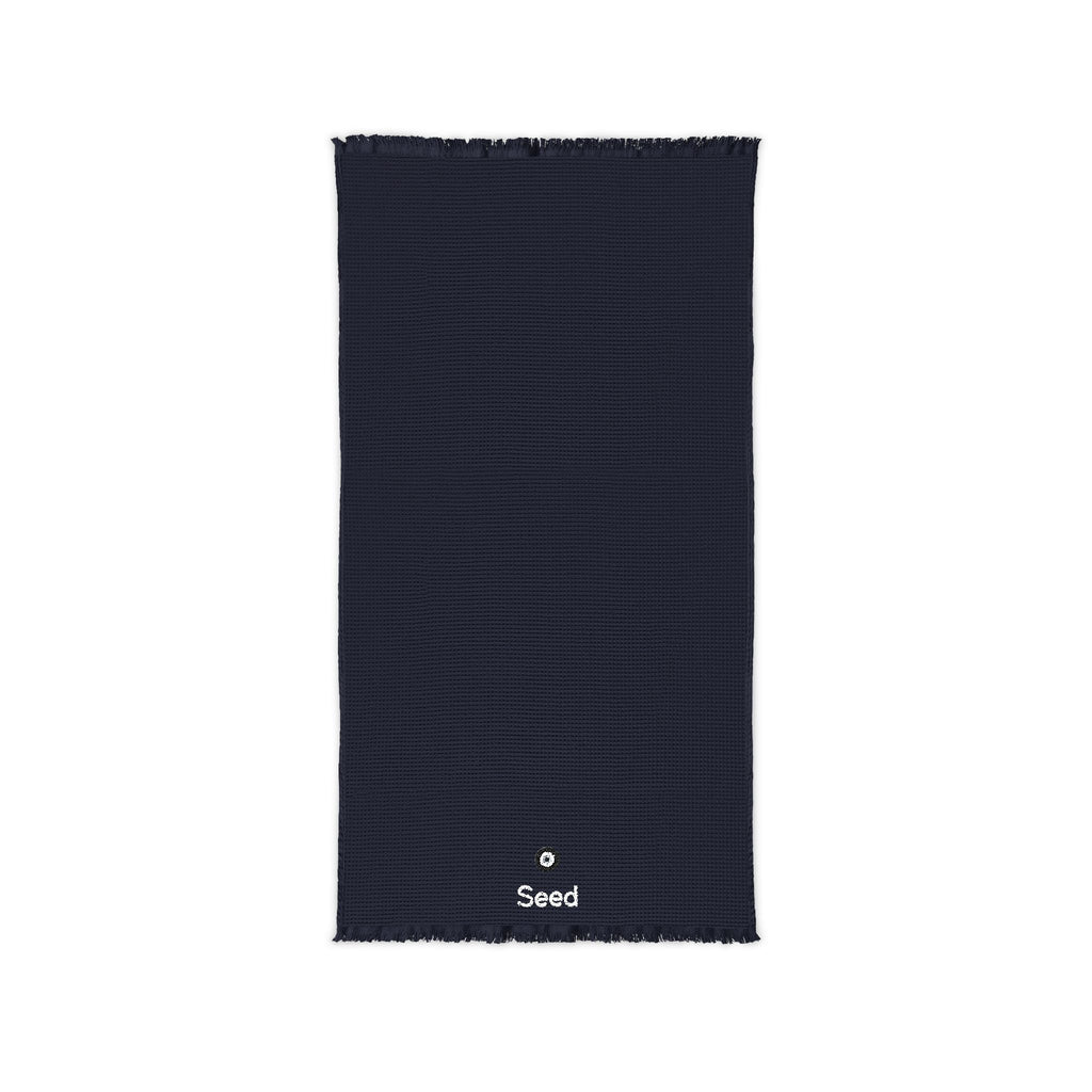 Seed Cotton Waffle Throw (Embroidery)