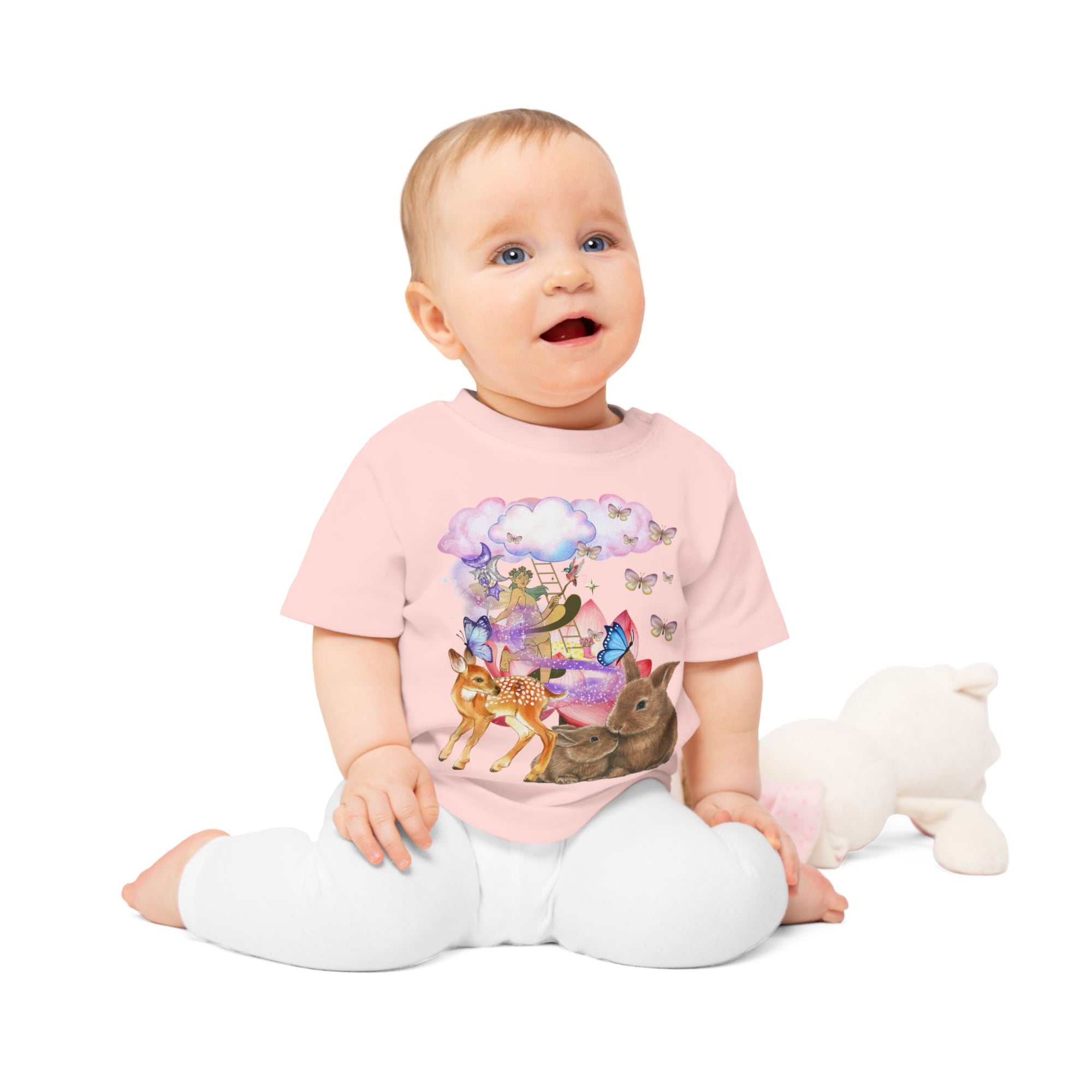 Whimsical Animal Baby T-Shirt, Cute Toddler Shirt, Gifts for Newborns, Baby Shower Gift, Woodland Theme Apparel