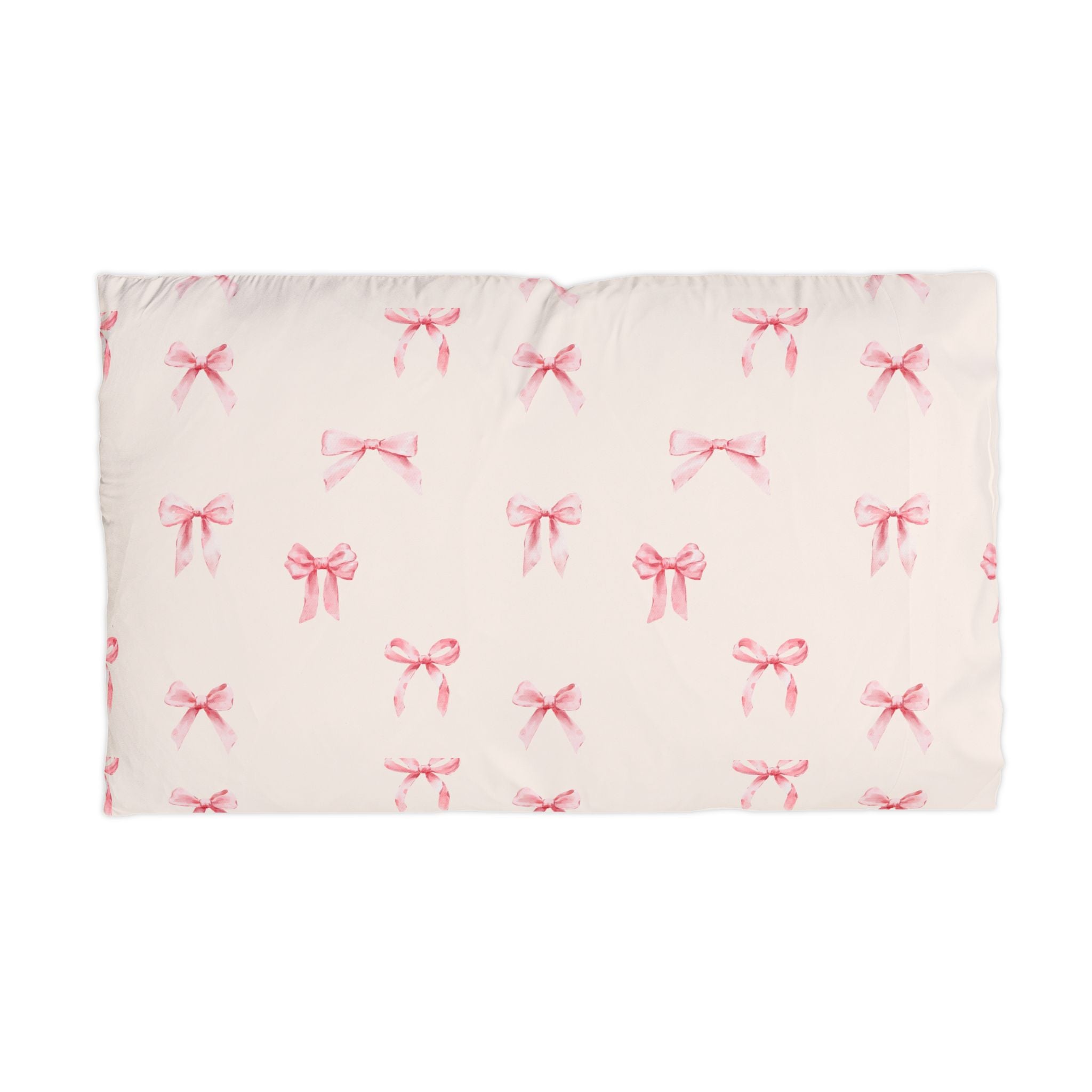 Pink Bow Microfiber Pillowcase – Cute Feminine Bedroom Accent