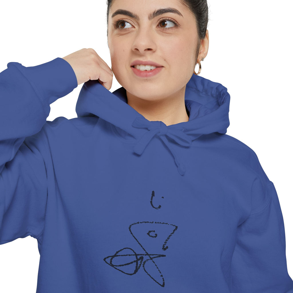 Signature Chromatic Hoodie — Minimal Line Art Pullover