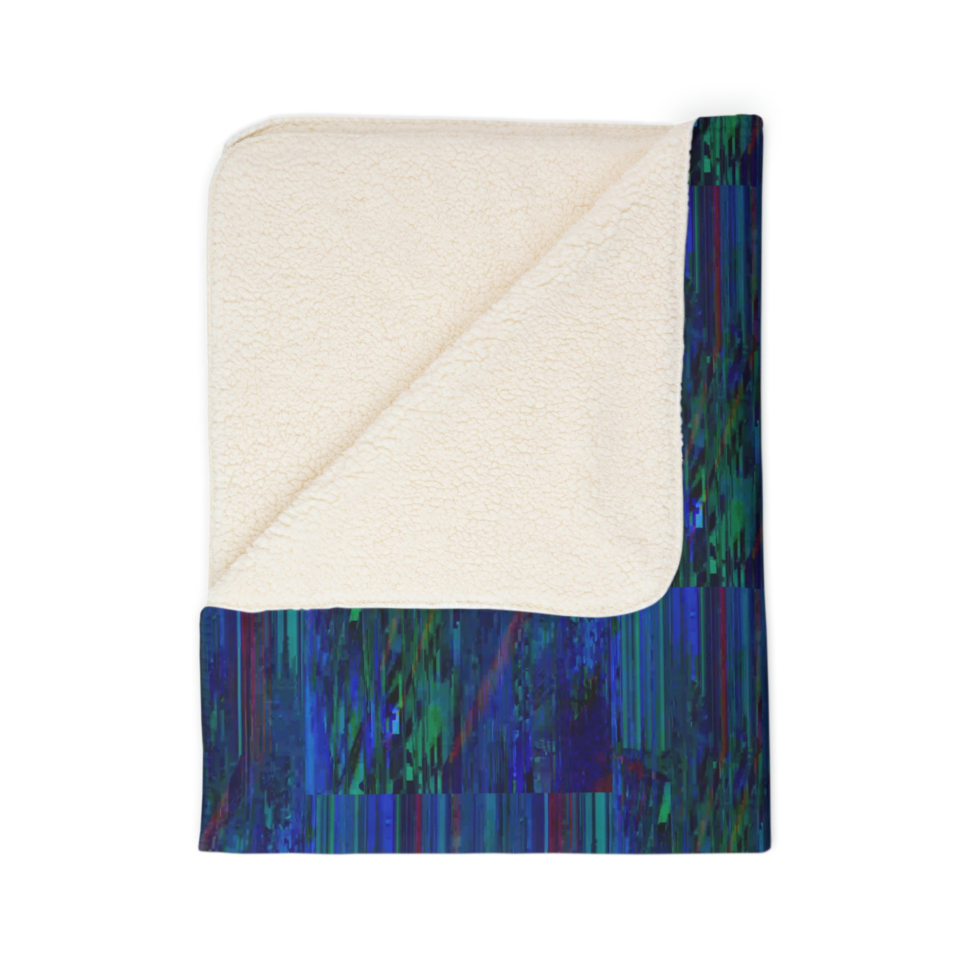 Glitched Fleece Sherpa Blanket