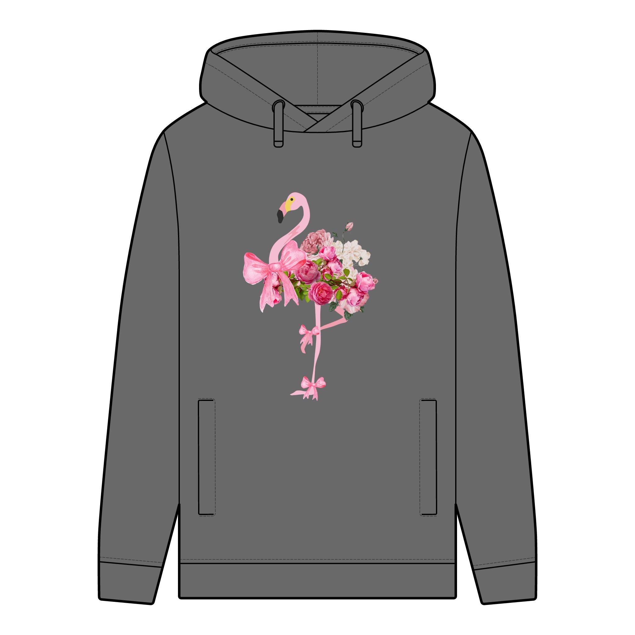 Flamingo Bouquet Hoodie - 100% Organic