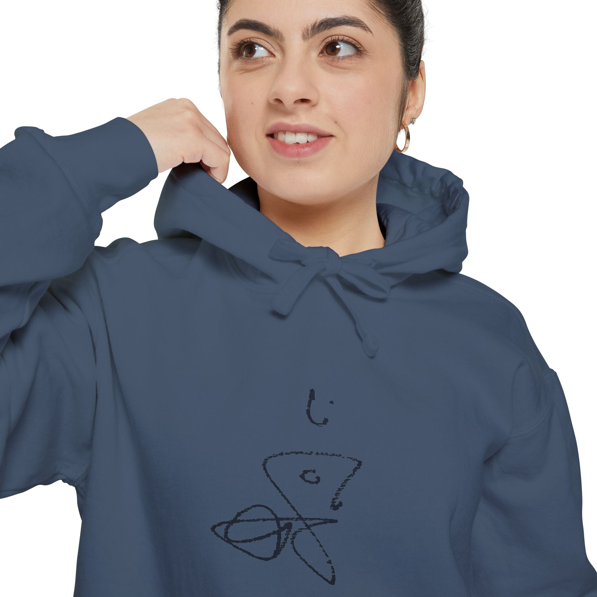 Signature Chromatic Hoodie — Minimal Line Art Pullover