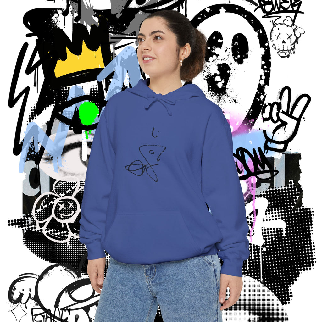 Signature Chromatic Hoodie — Minimal Line Art Pullover