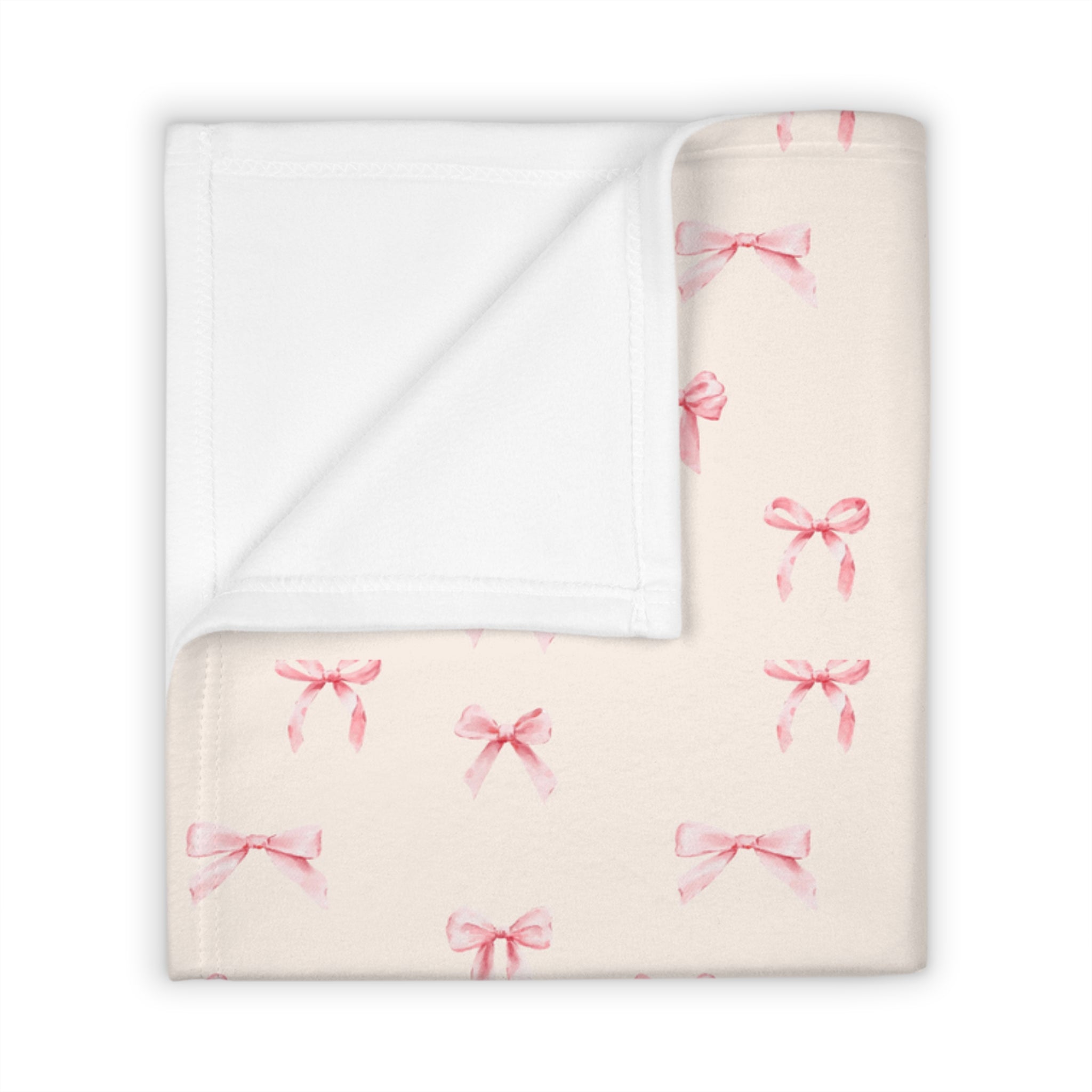 Pink Ballet Bow Blanket