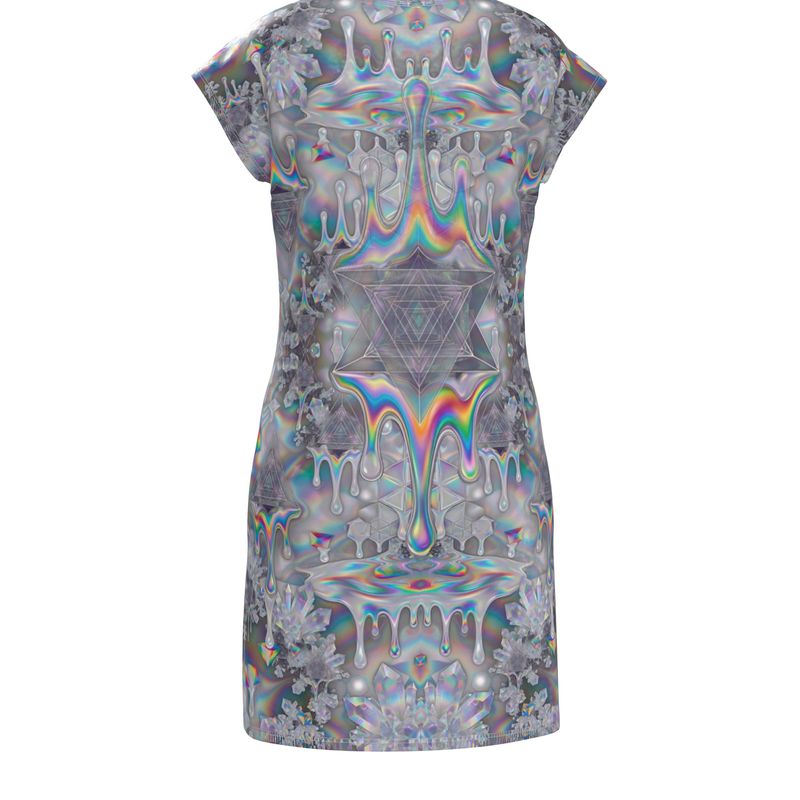 Tetra by Psyriiis Ladies Tunic T Shirt Dress