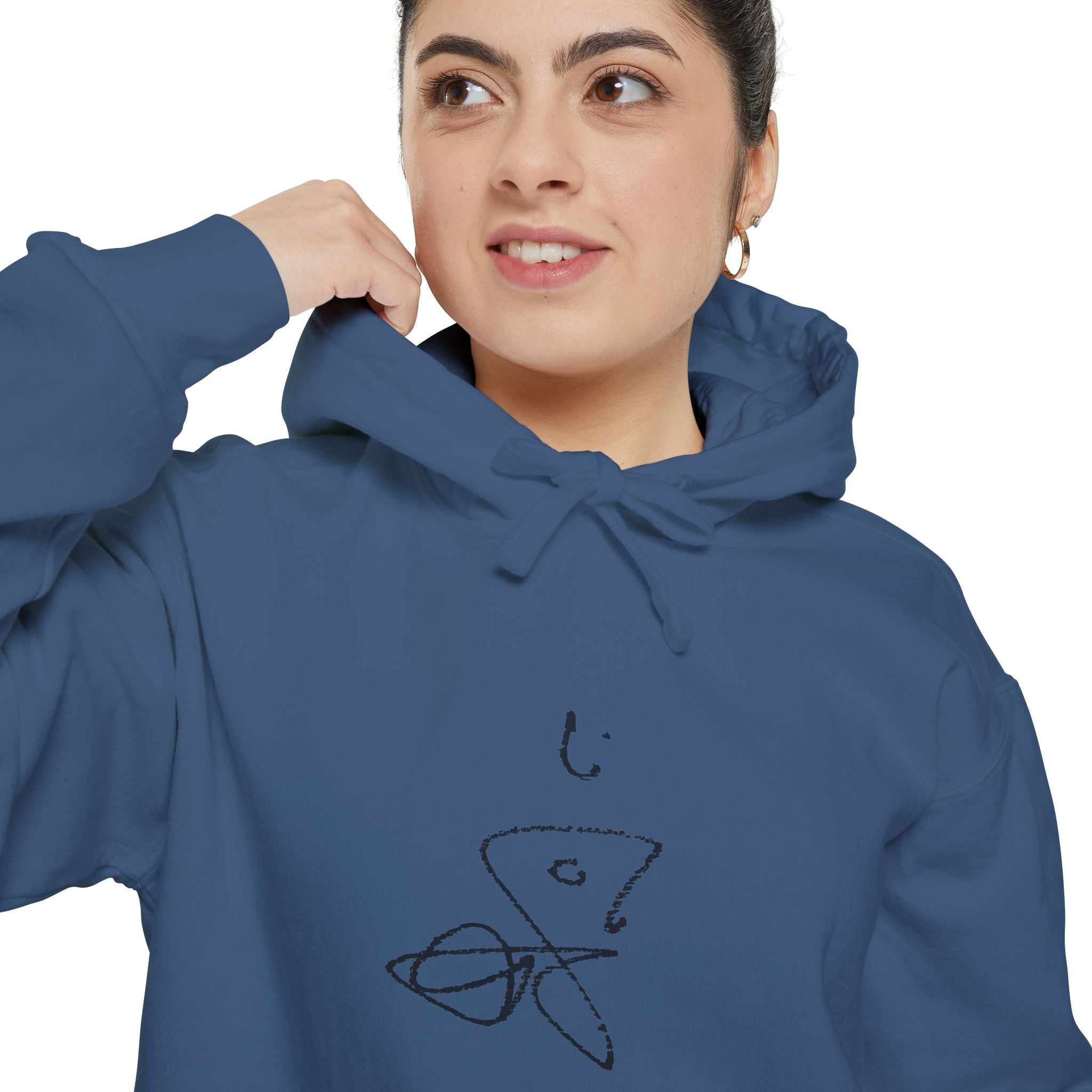 Signature Chromatic Hoodie — Minimal Line Art Pullover