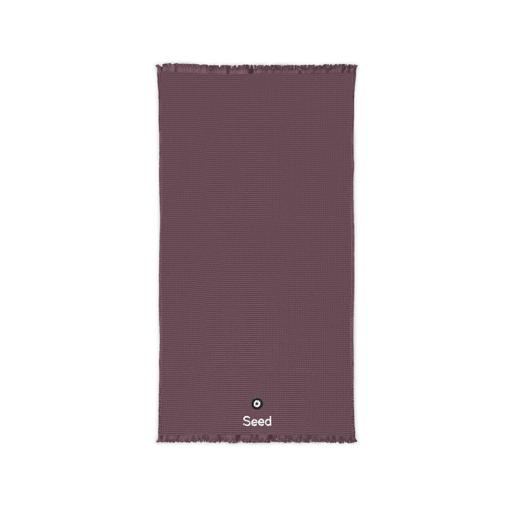 Seed Cotton Waffle Throw (Embroidery)