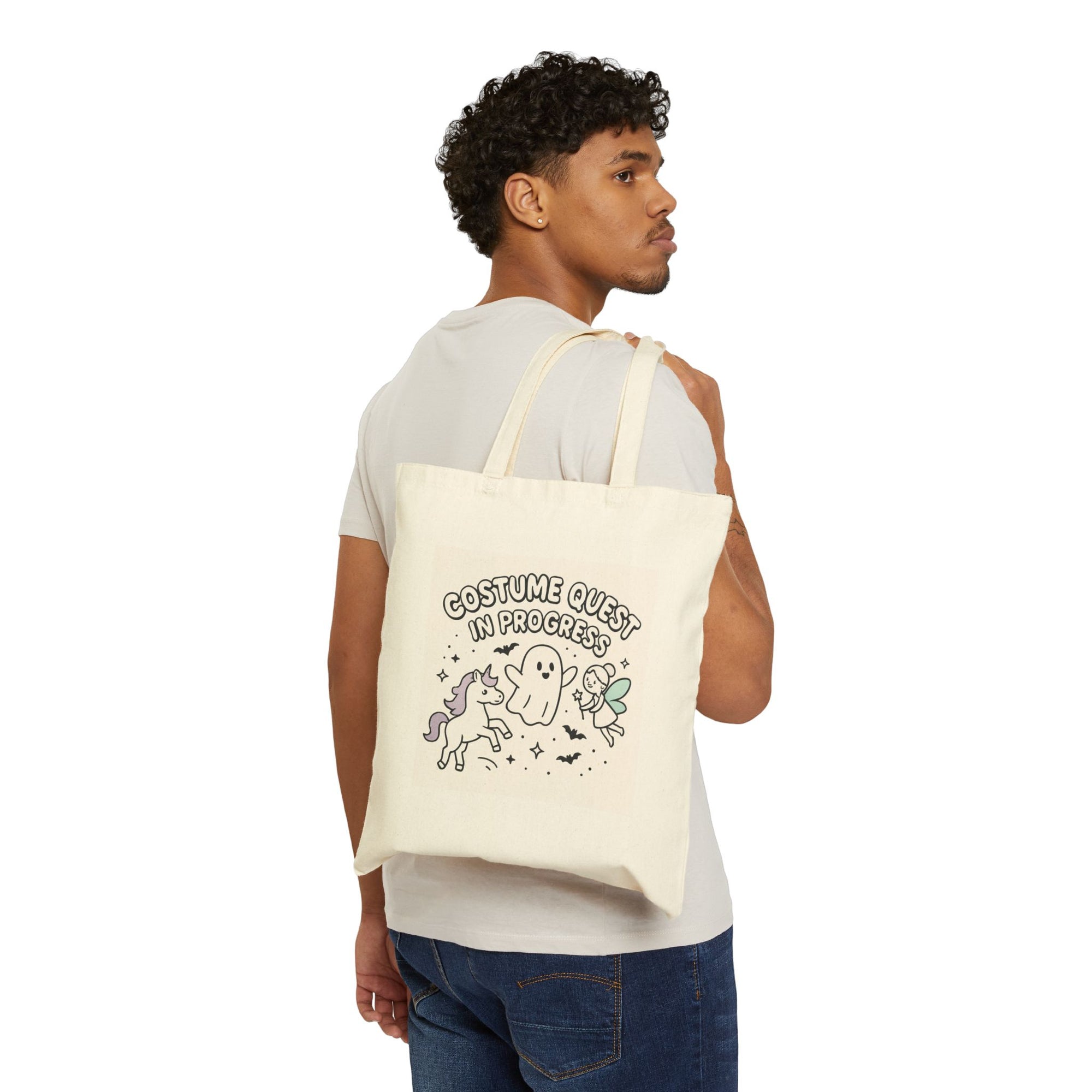 Halloween Costume Quest Cotton Canvas Tote Bag