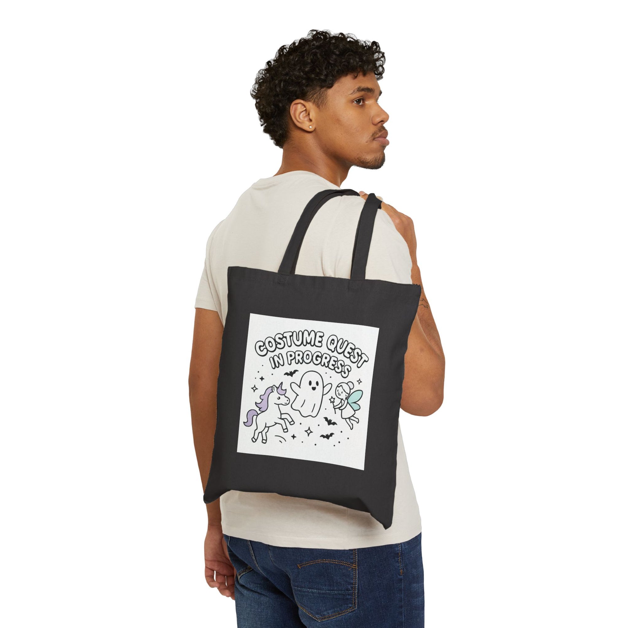 Halloween Costume Quest Cotton Canvas Tote Bag