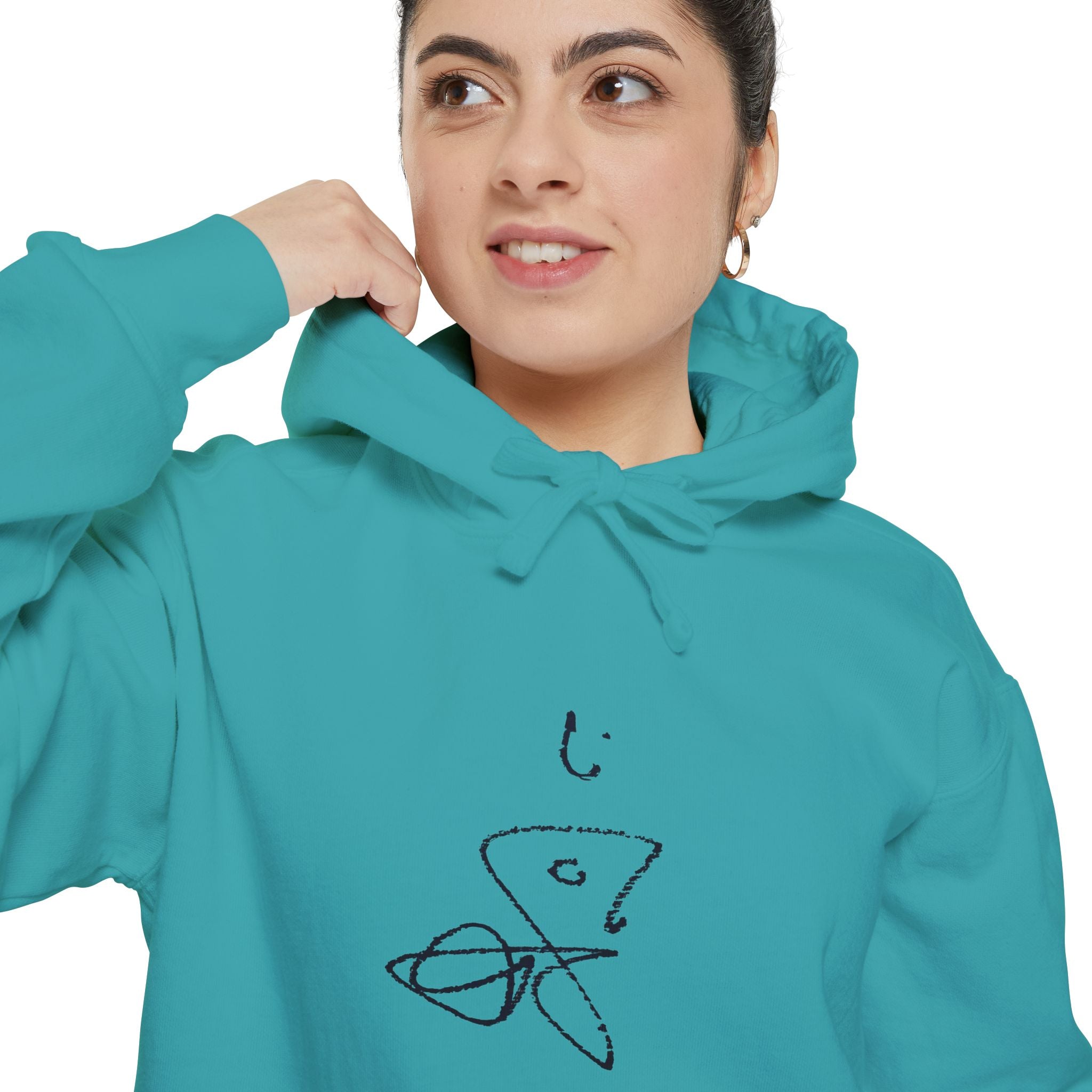 Signature Chromatic Hoodie — Minimal Line Art Pullover