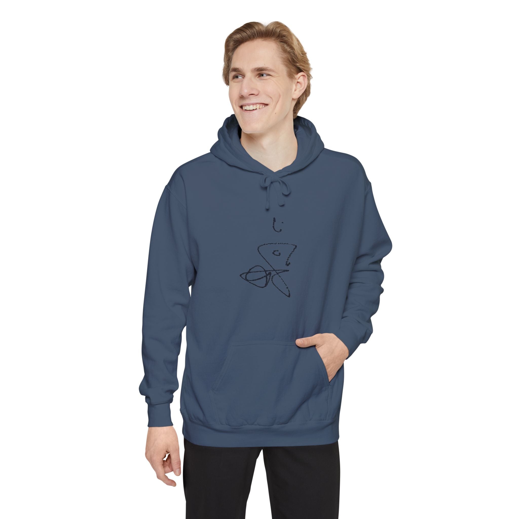 Signature Chromatic Hoodie — Minimal Line Art Pullover