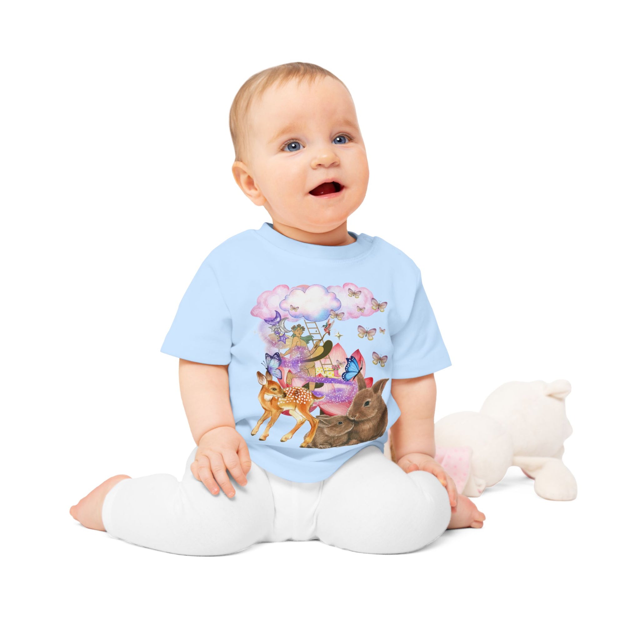 Whimsical Animal Baby T-Shirt, Cute Toddler Shirt, Gifts for Newborns, Baby Shower Gift, Woodland Theme Apparel