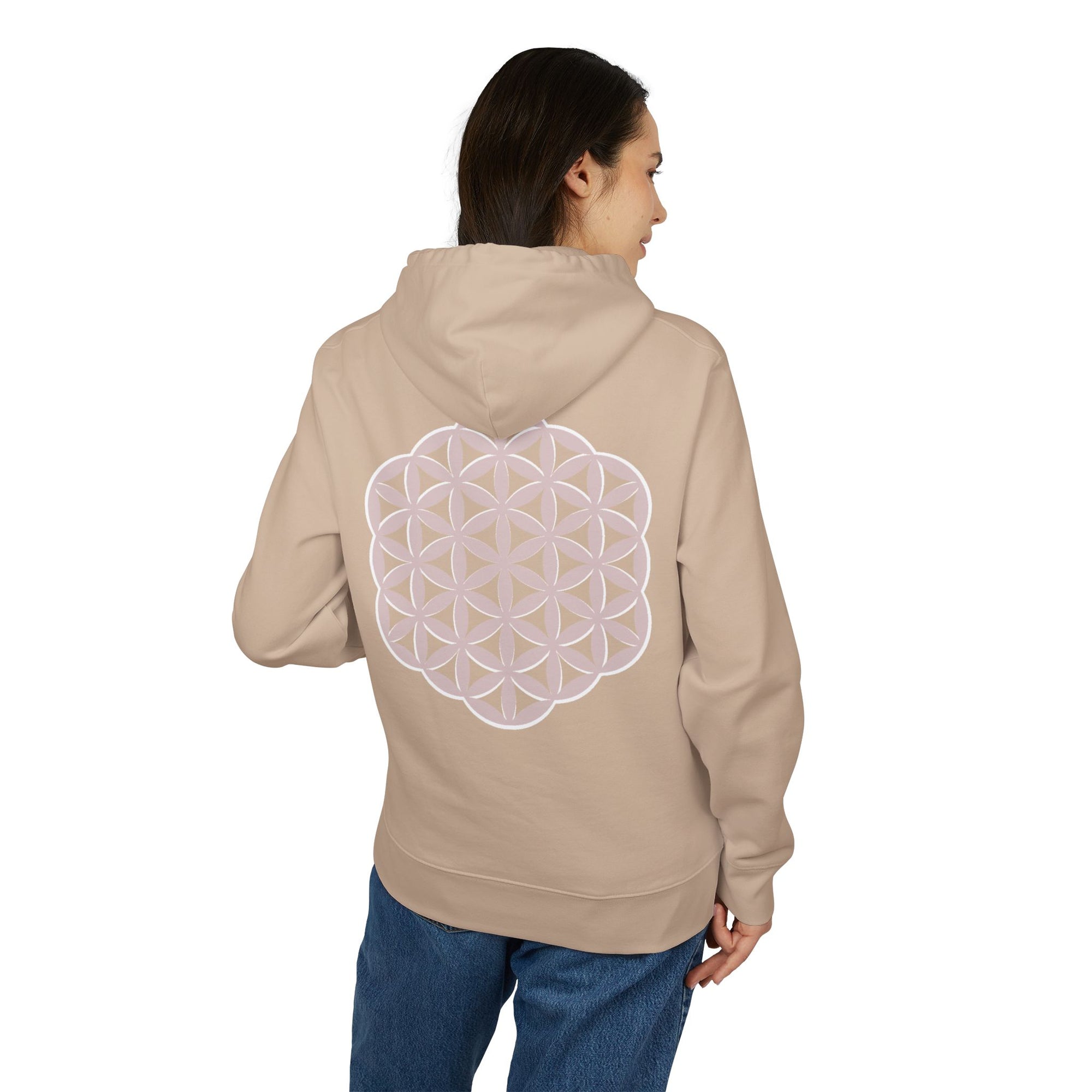 Flower of Life | Sacred Geometry Organic Hoodie- Unisex