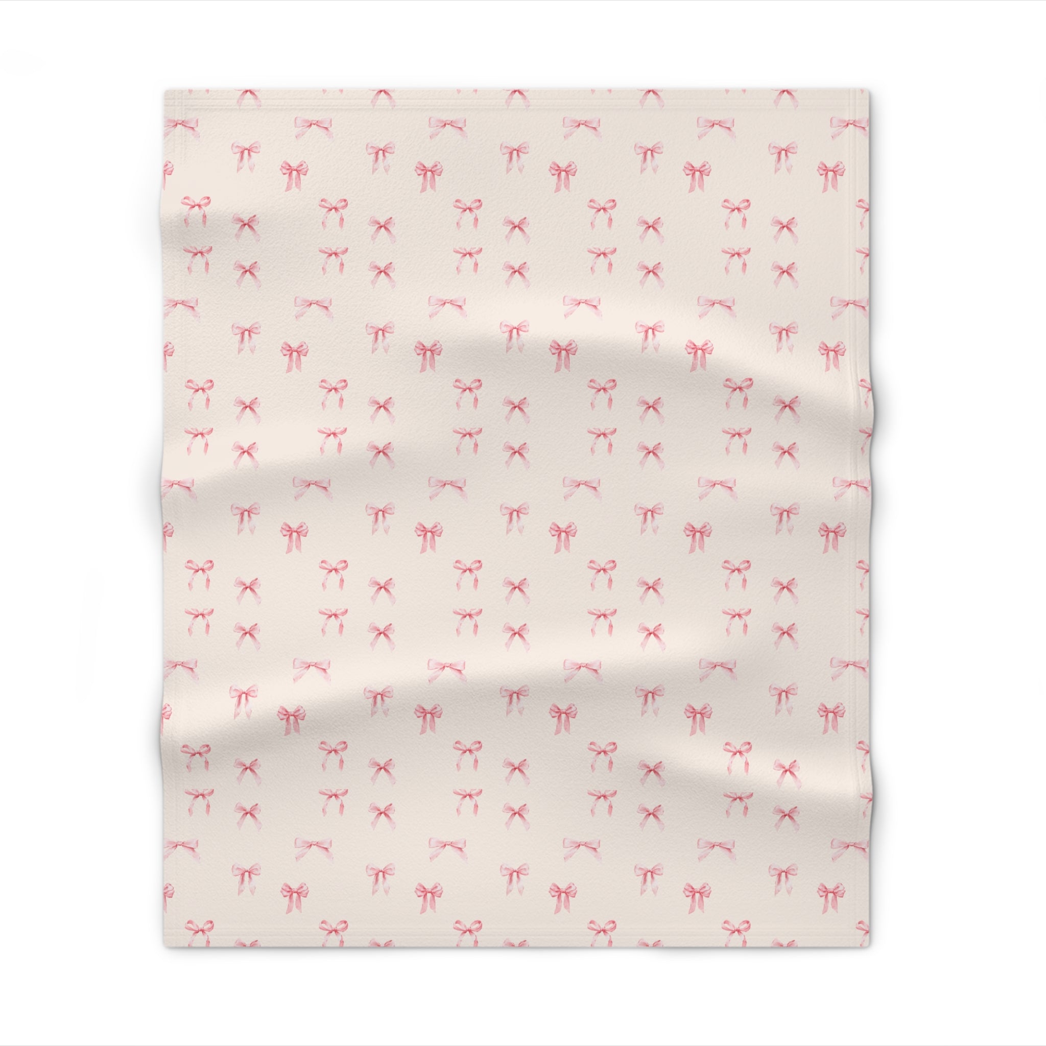Pink Ballet Bow Blanket