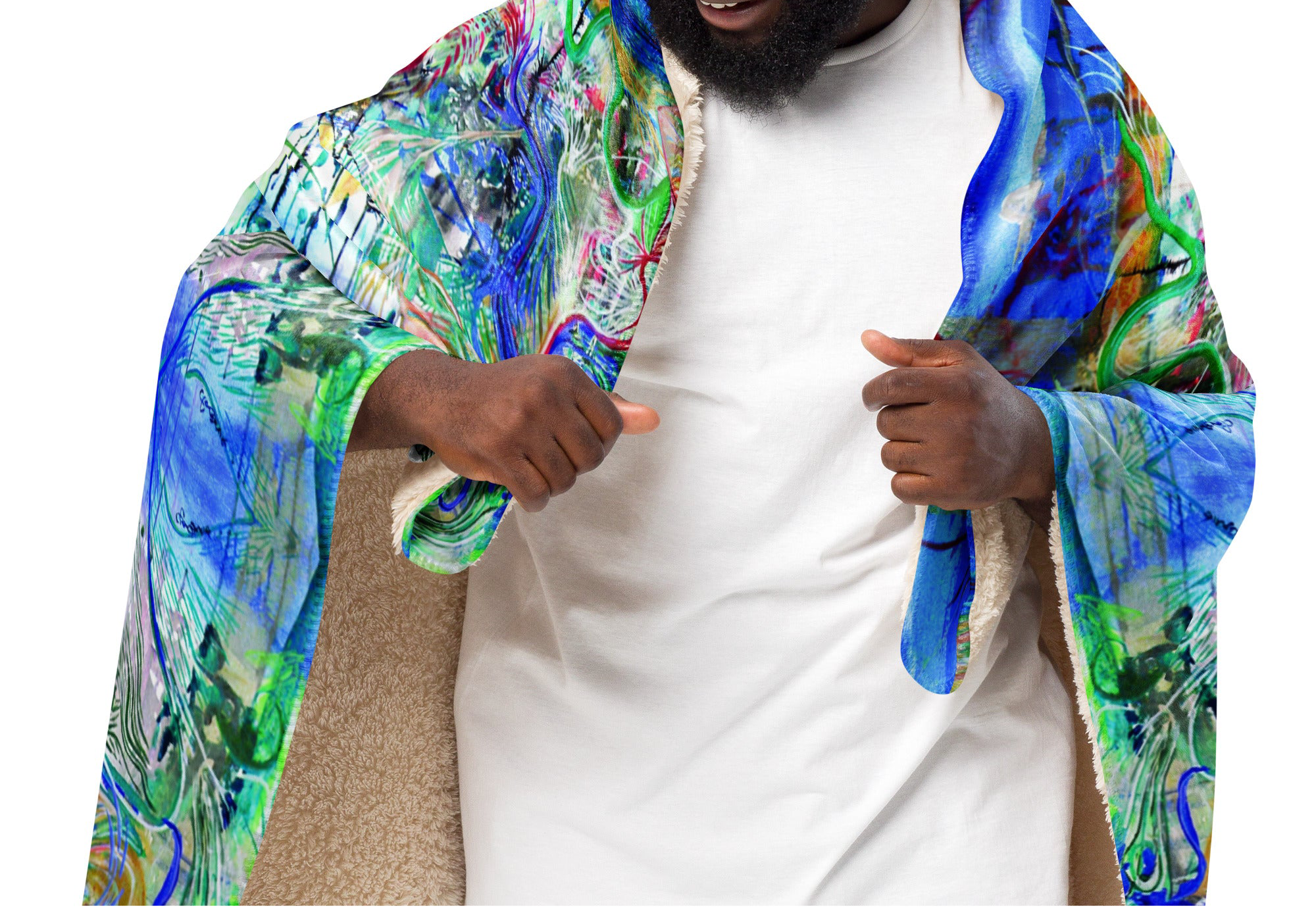 3rd Eye Oversized Sherpa Blanket