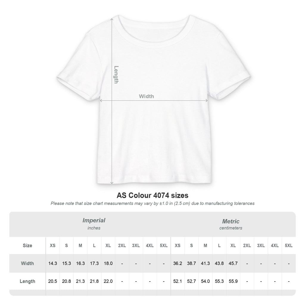 Dreamer Rib Baby Tee — Feminine 'Dreamer' Script Crop Tee with Moon Watercolor Back