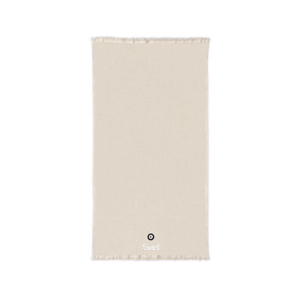 Seed Cotton Waffle Throw (Embroidery)