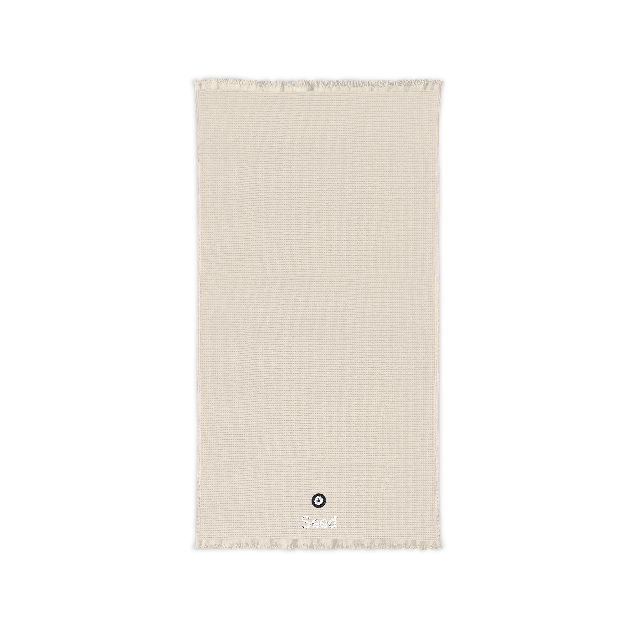 Seed Cotton Waffle Throw (Embroidery)