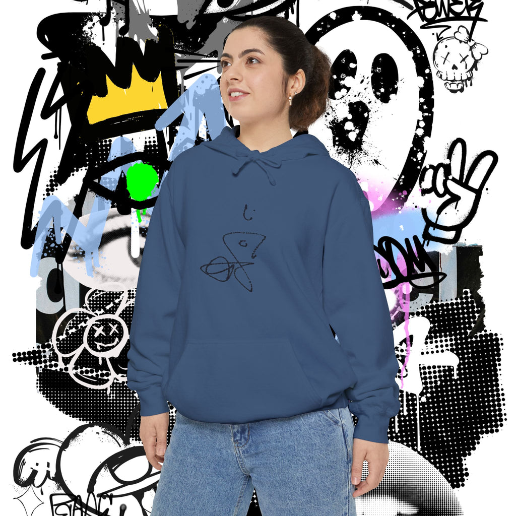 Signature Chromatic Hoodie — Minimal Line Art Pullover