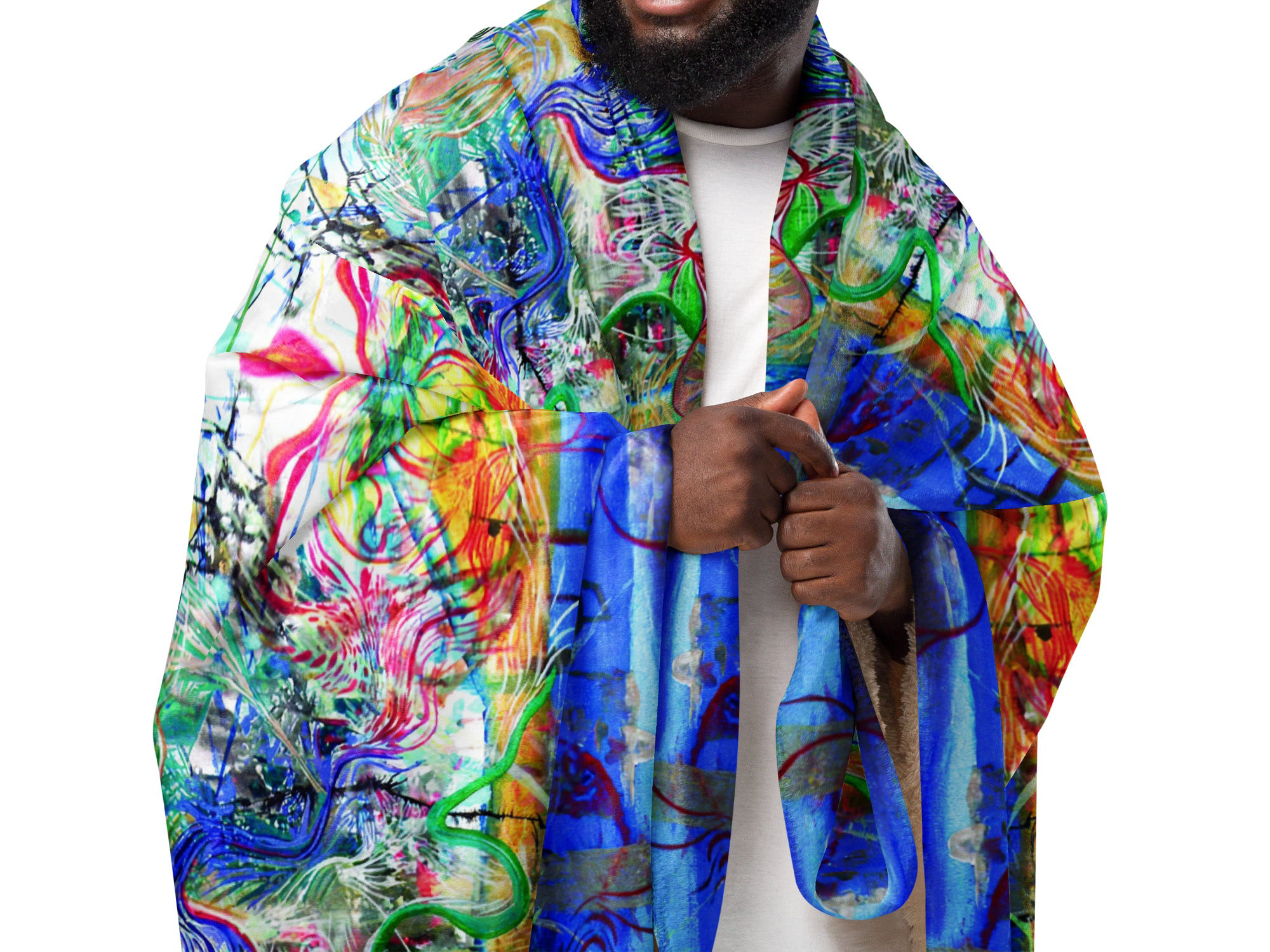 3rd Eye Oversized Sherpa Blanket