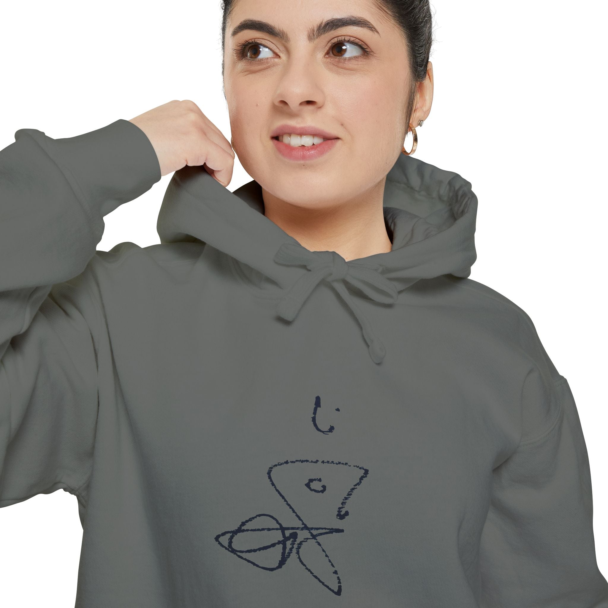 Signature Chromatic Hoodie — Minimal Line Art Pullover