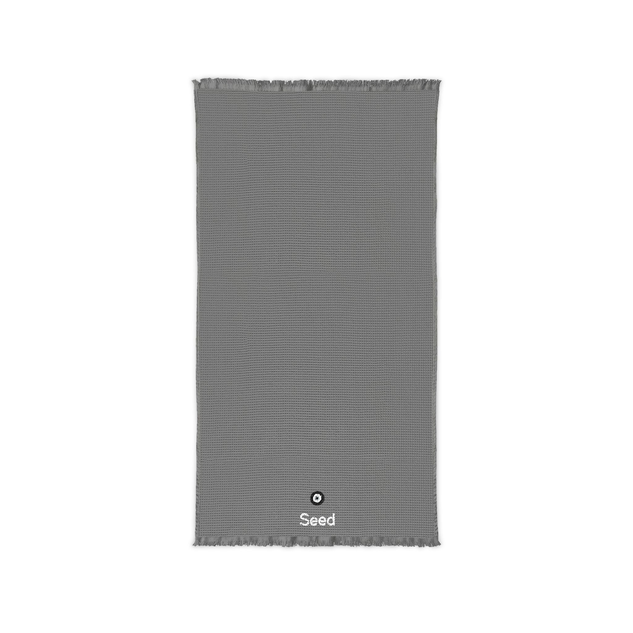 Seed Cotton Waffle Throw (Embroidery)