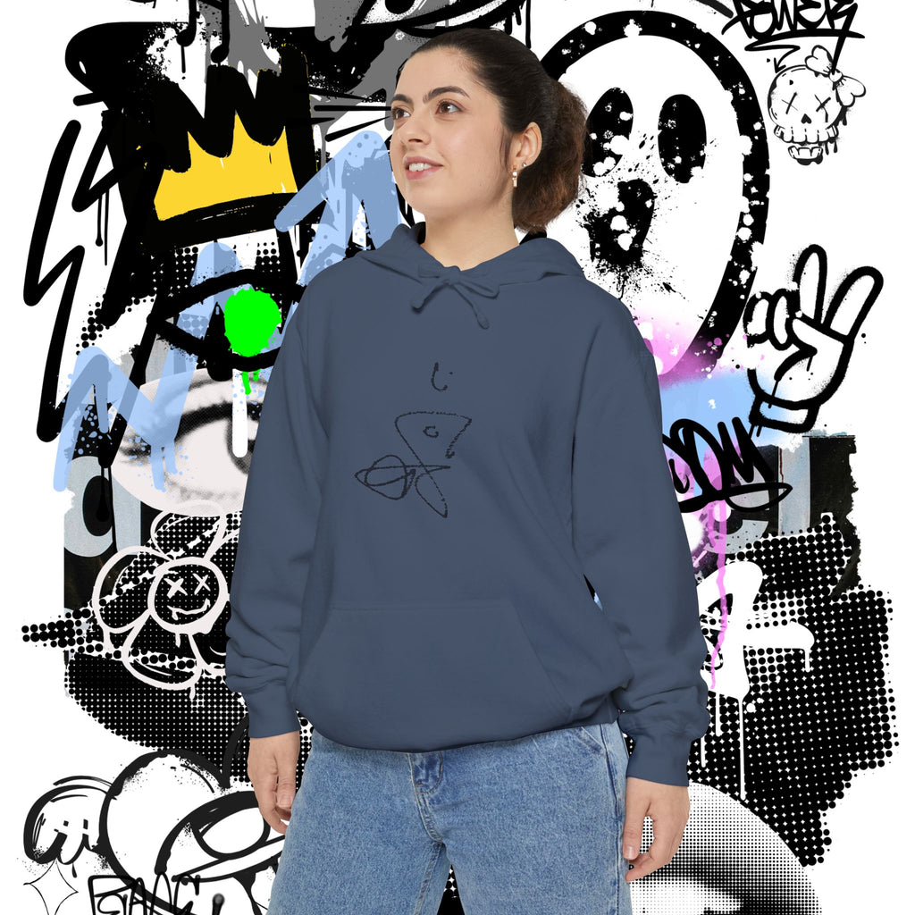 Signature Chromatic Hoodie — Minimal Line Art Pullover