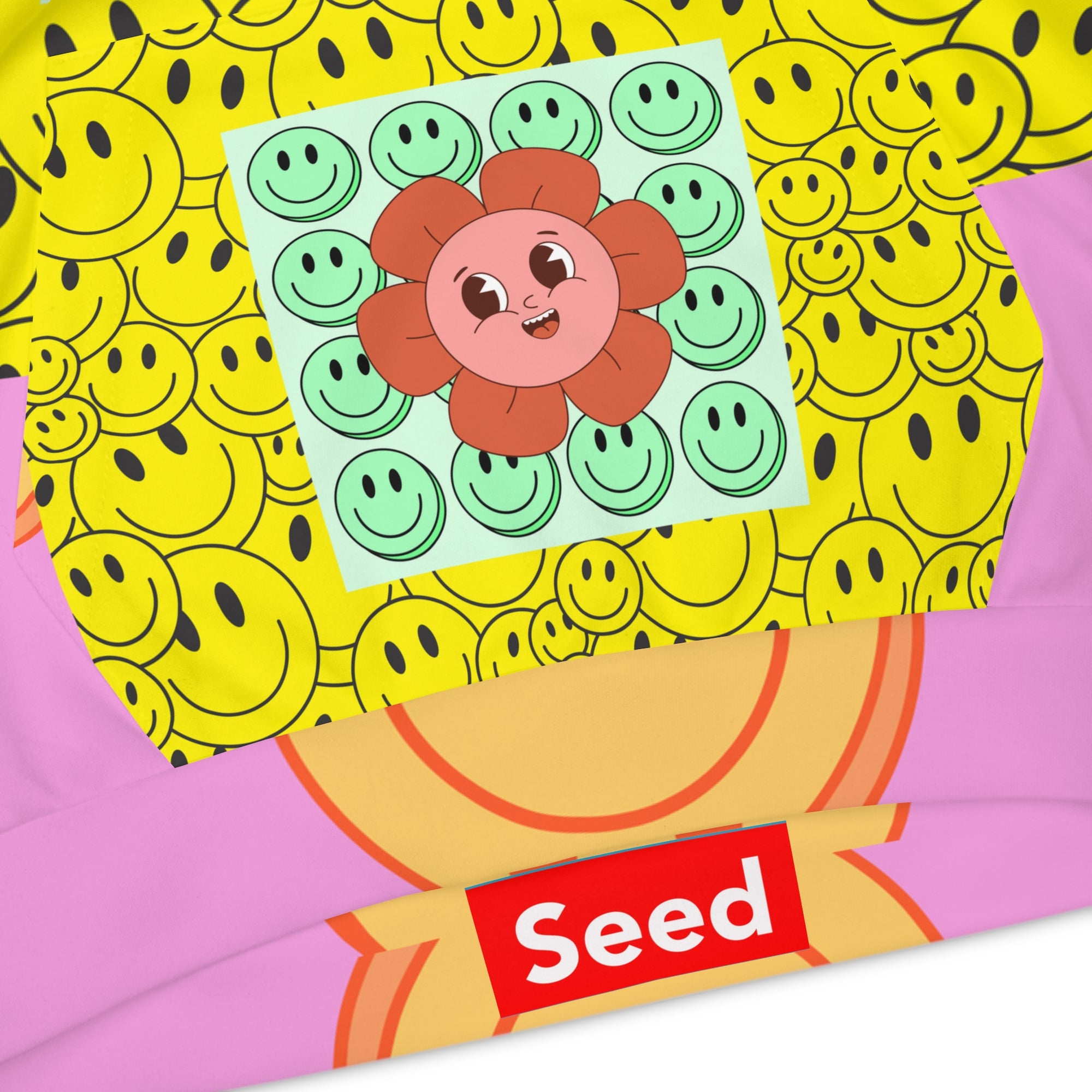 Vibrant Floral Smiley Children's Hoodie, Cute Kids Sweatshirt, Gift for Birthdays, Playdates, Summer Vibes, Fun Fashion