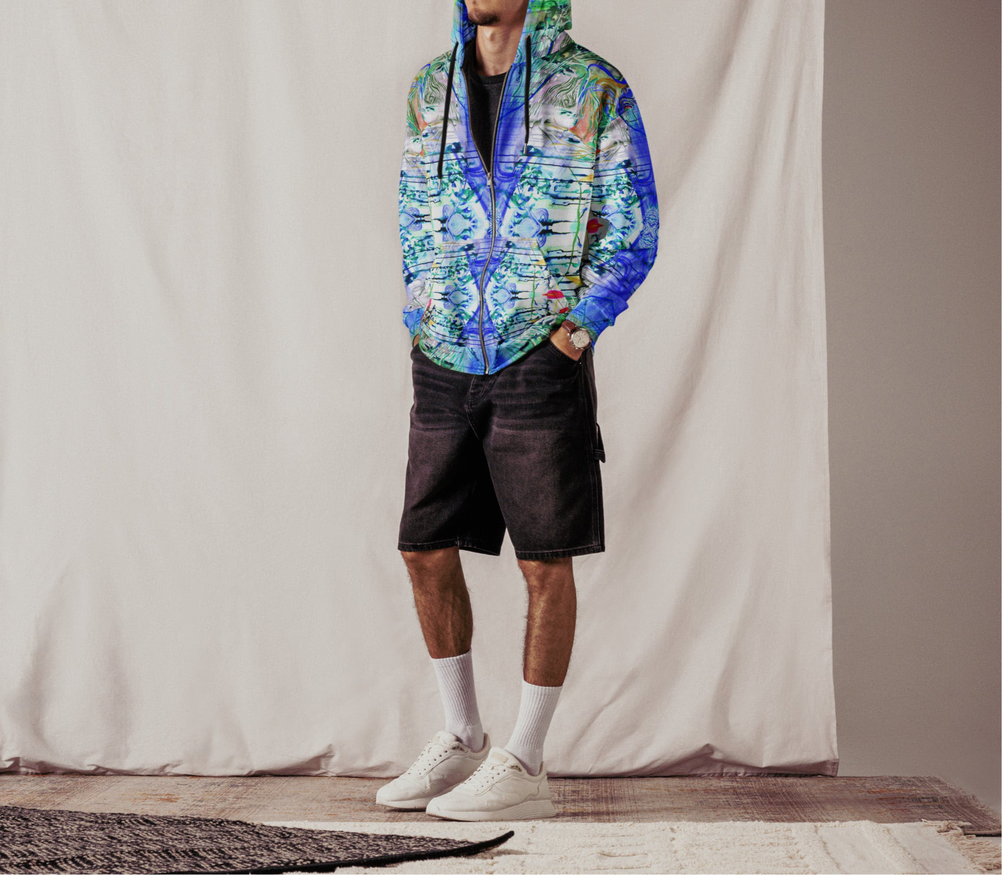 3rd Eye Unisex zip hoodie