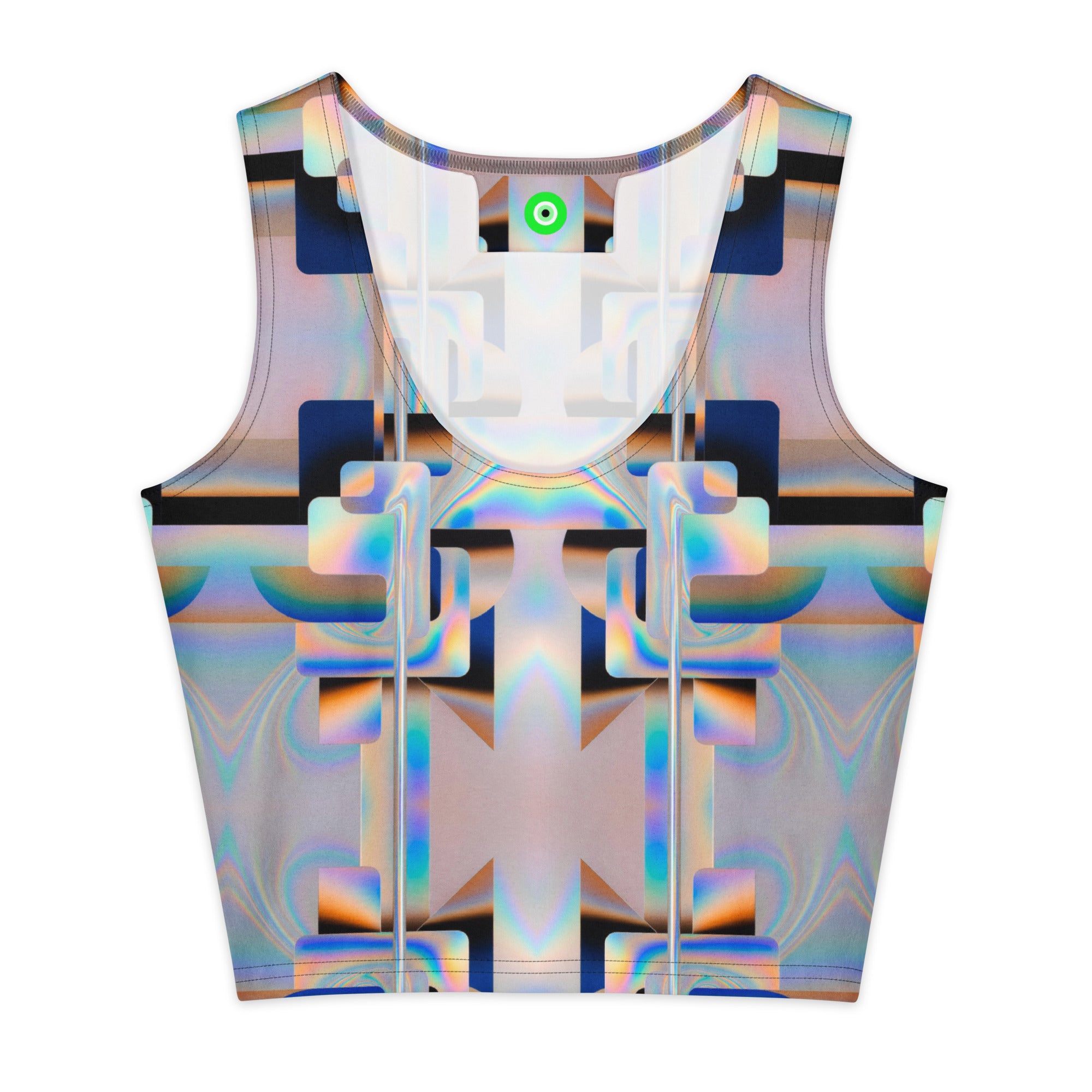 chromatic-rift-spectrum-surge-festival-crop-top-front-view