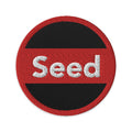 Seed-Embroidered patches-circular&rectangle