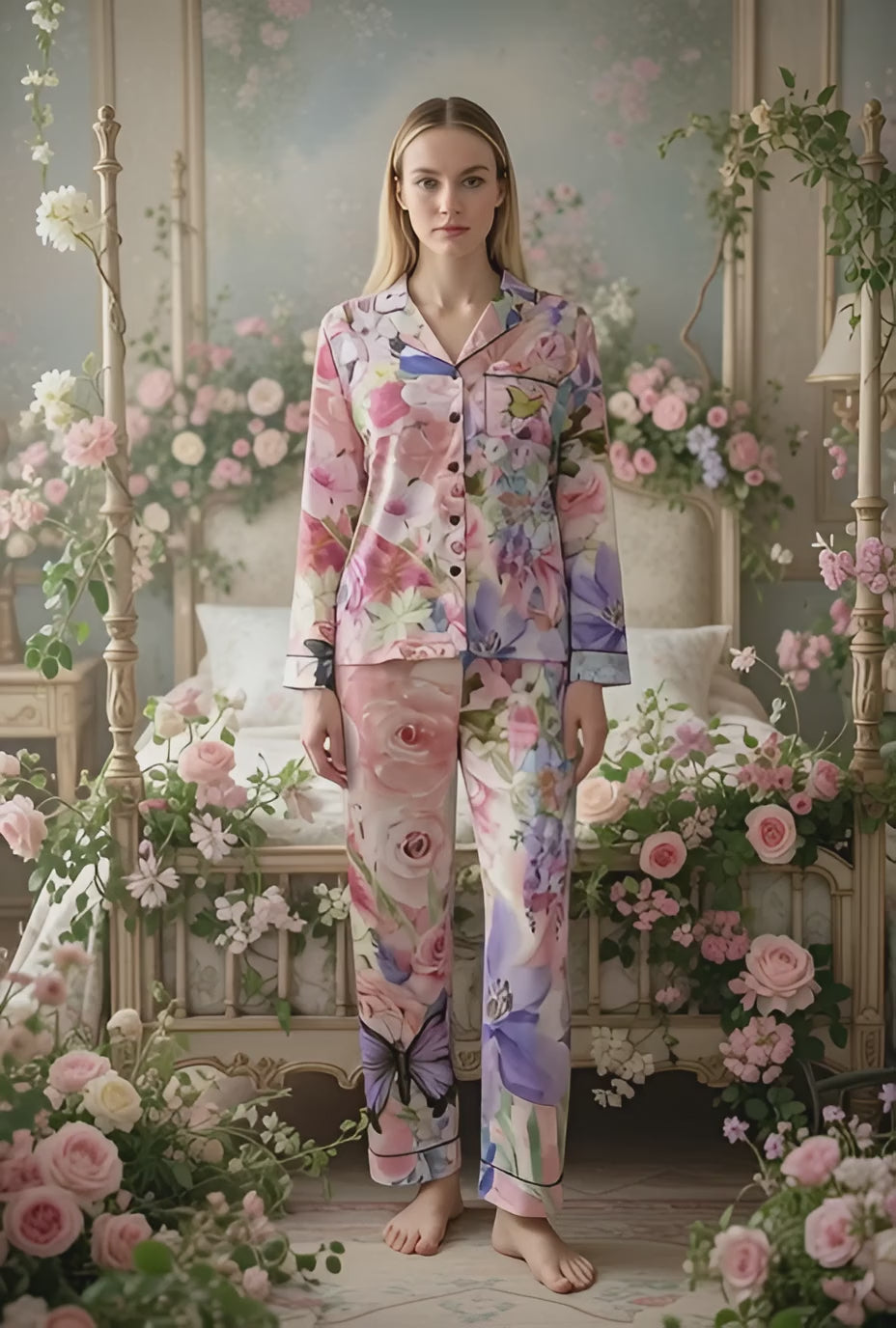Floral Pajama Set