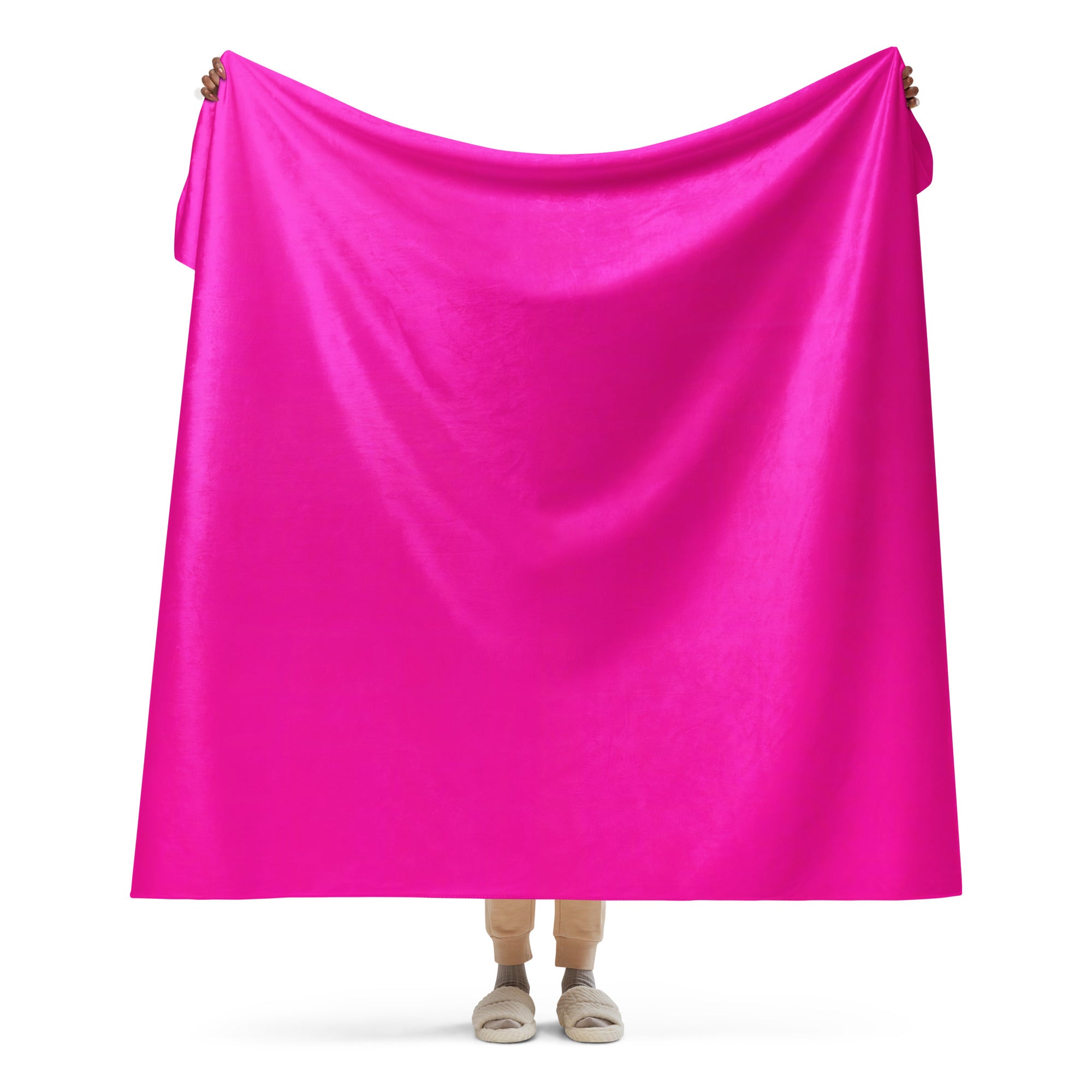 Neon Pink Sherpa blanket