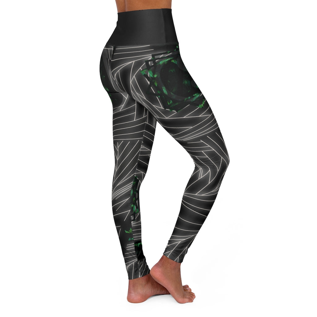 High Waisted Yoga Leggings - seed