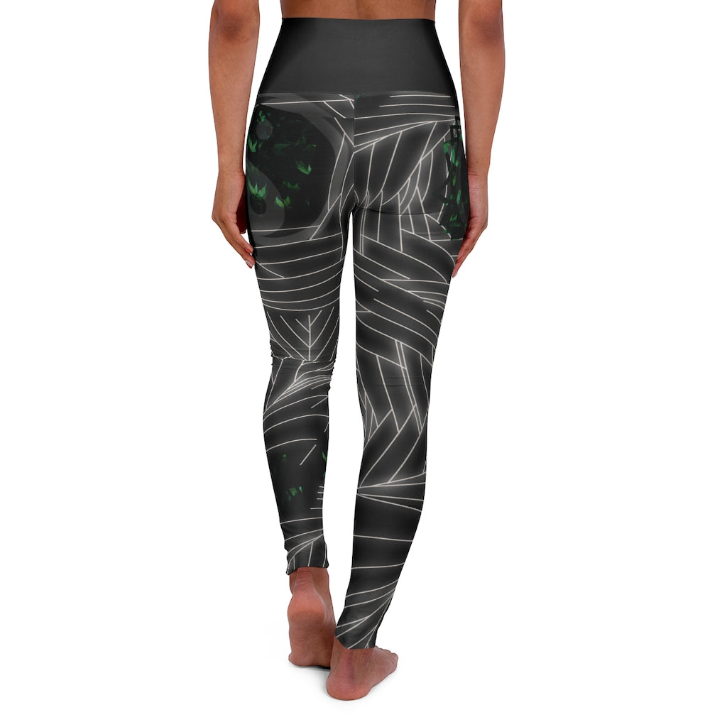 High Waisted Yoga Leggings - seed