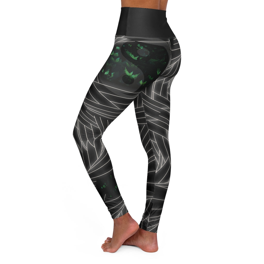 High Waisted Yoga Leggings - seed