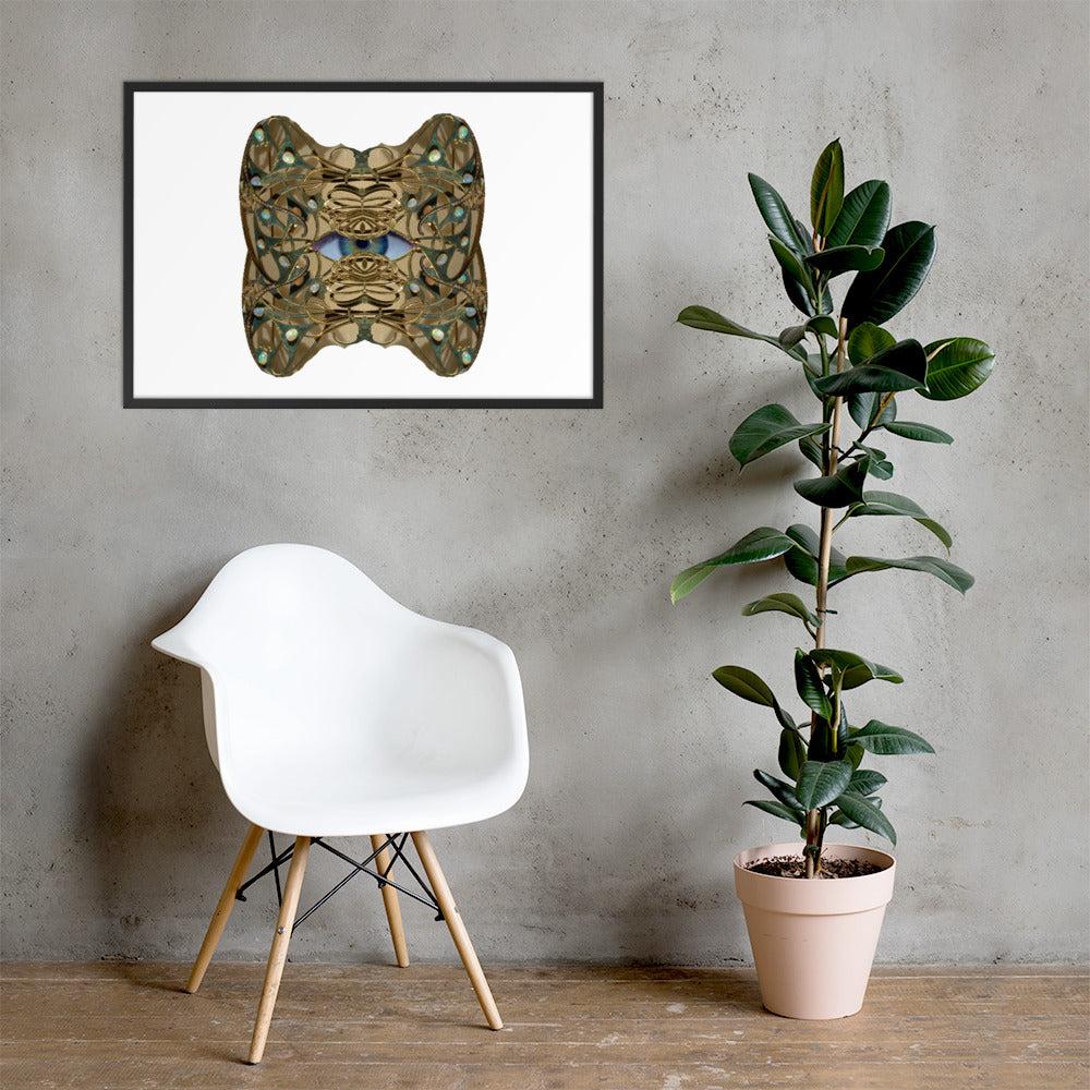 Sacred Eye Framed matte paper poster - seed