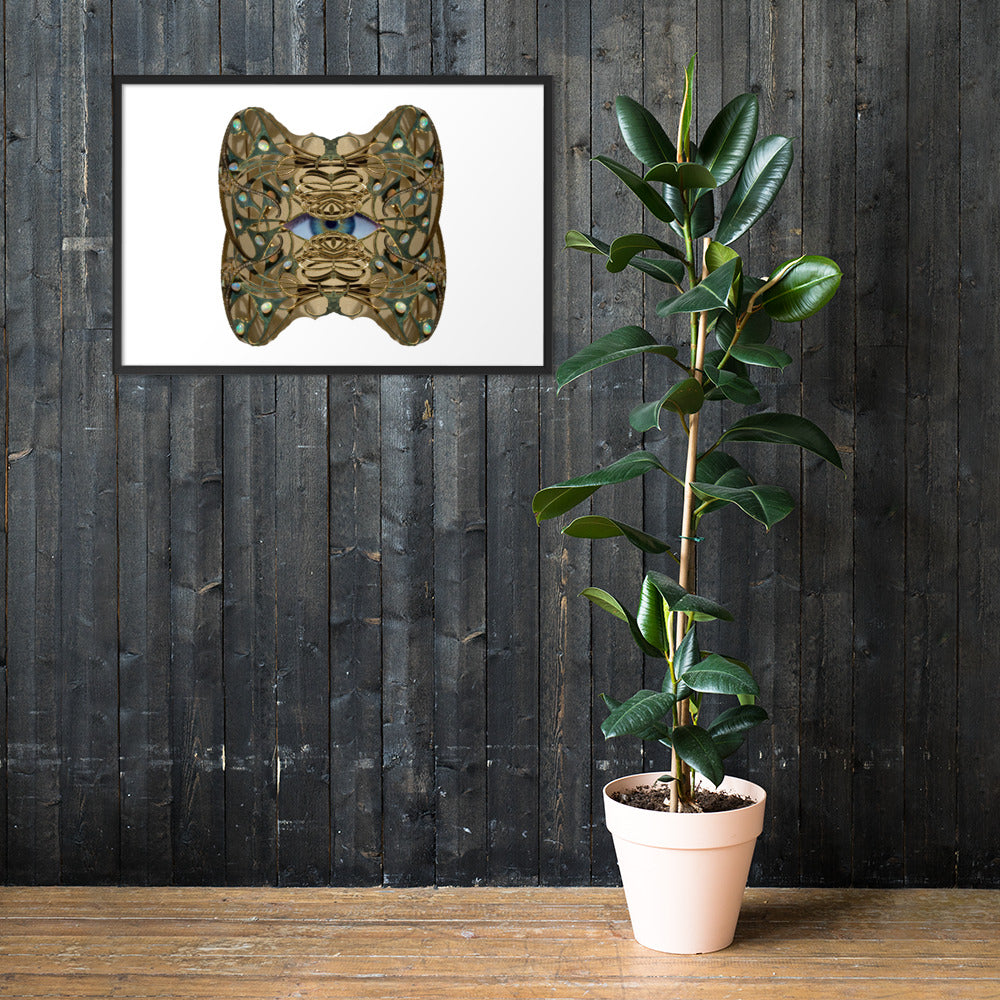 Sacred Eye Framed matte paper poster - seed